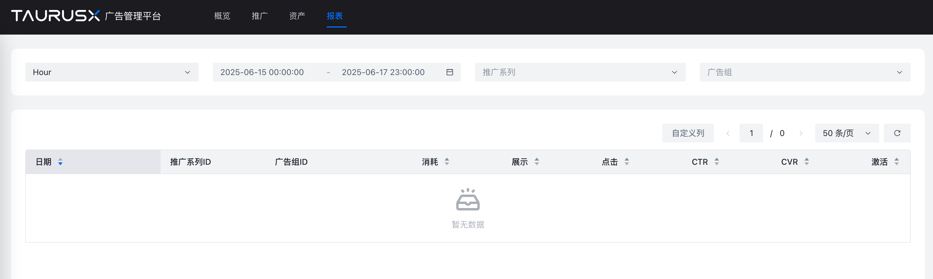 小时报表